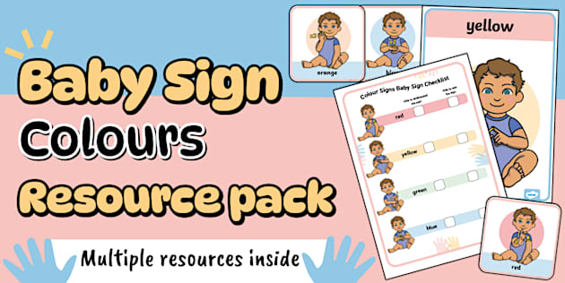 Baby Sign Colours Resource Pack