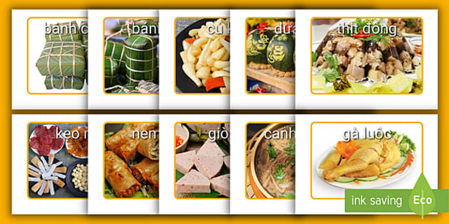 Nếu bạn đang muốn học các món ăn Tết truyền thống Việt Nam, thì hãy xem thẻ học món ăn Tết. Tài liệu này sẽ giúp bạn học nấu những món ăn ngon đặc trưng cho ngày Tết. Hãy xem hình ảnh để tìm hiểu chi tiết hơn về thẻ học này.