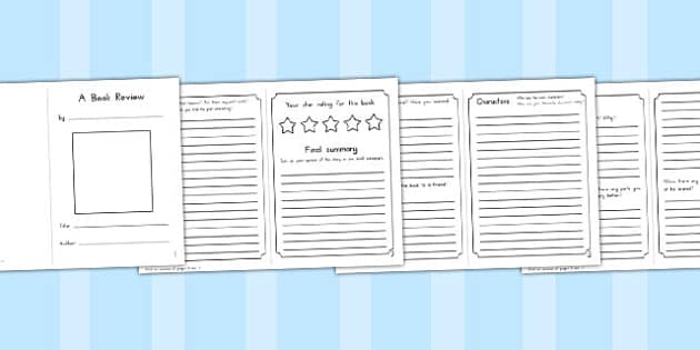 Book Review Booklet (teacher Made) - Twinkl