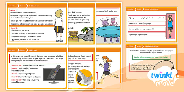 👉 KS1 Cool-Down Cards Set 1 - KS1 PE Lesson - Twinkl