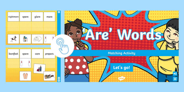 Are Words Interactive Matching Activity Teacher Made