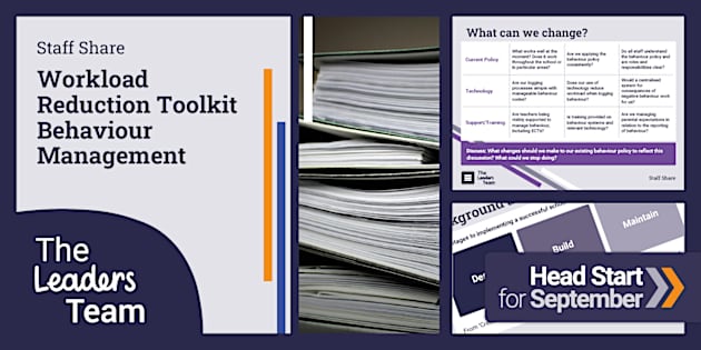 Staff Share Dfe Workload Reduction Toolkit Behavior Management Staff Share Dfe Workload Reduction Toolkit Behavior Management