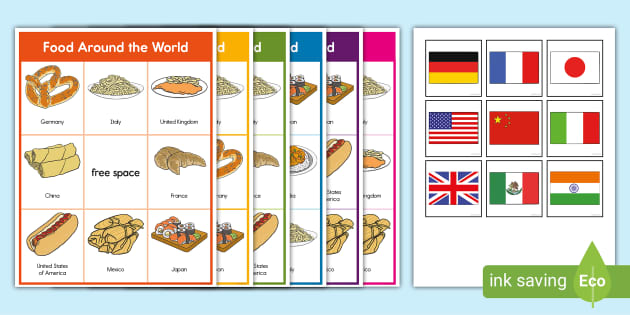 Flags of the World Bingo: Printable Game for Kids  Printable games for  kids, Teaching geography, Educational games for kids