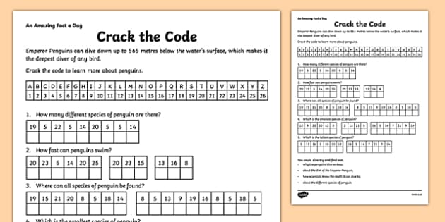 Crack The Binary Code Worksheet Answers