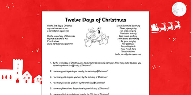 12-days-of-christmas-maths-worksheet