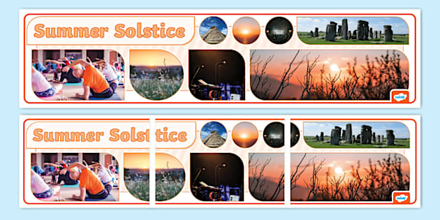 Summer Solstice Photo Display Banner (teacher made) - Twinkl