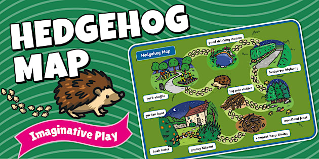 Hedgehog Small World Role-Play Map | Twinkl
