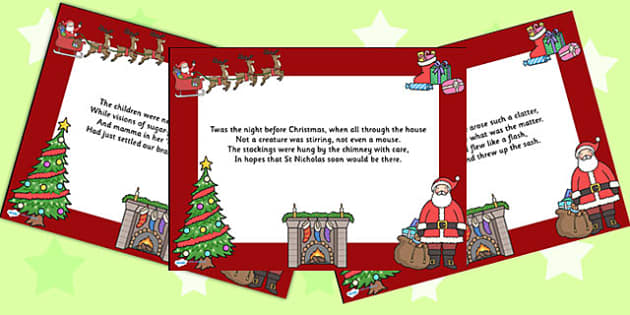 Lyrics of Twas The Night Before Christmas - Twinkl CA