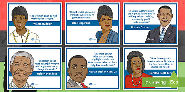Us T2 H 5151 Black History Significant People Quote Posters Ver 1 
