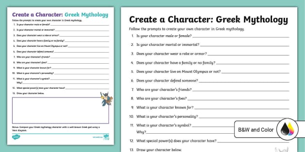 Creating a Character Worksheet for Kids - Twinkl USA