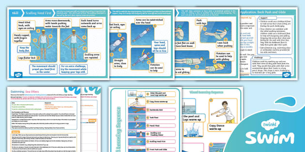 Swimm Lessons Sea Twinkl Swim - Stage 2 (Beginners) Lesson 5 - Sea Otters