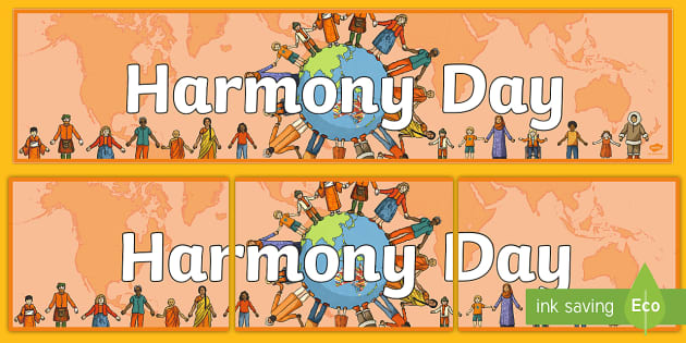 Harmony Day Display Banner (teacher made) - Twinkl