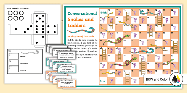 PLACE PREPOSITIONS SNAKES AND LADDERS