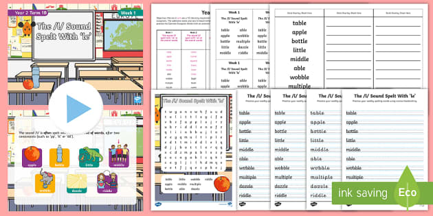 Year 2 Term 1B Week 1 Spelling Pack (teacher Made) - Twinkl