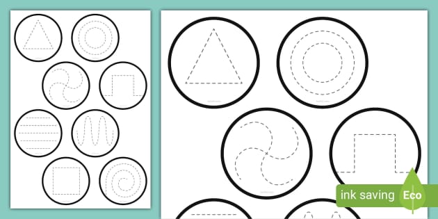 Circular Pencil Control Pattern Cards | Twinkl - Twinkl