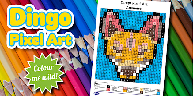 Dingo Pixel Art Template