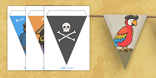 Pirate Bunting - Teaching Resources (teacher made)