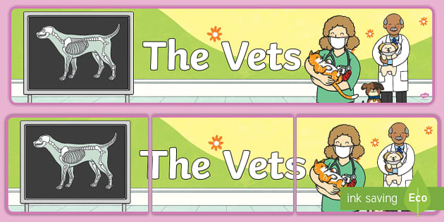 The Vets Aistear Display Banner (teacher made) - Twinkl