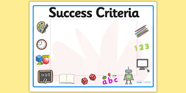 👉 Editable Success Criteria Display Signs (Teacher-Made)