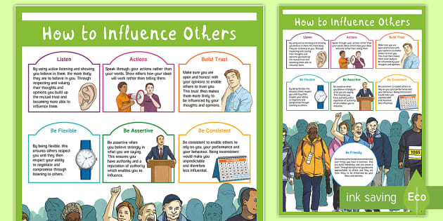 How to Influence Others Guide - Adult Guidance Poster