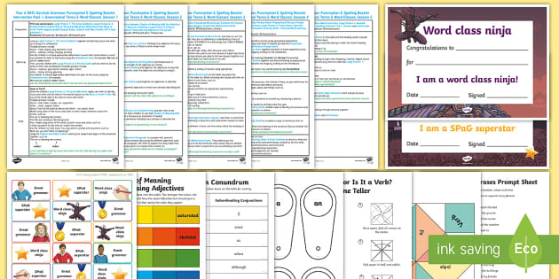 Year 6 SPaG Catch-Up Intervention Pack 1: Grammatical Terms & Word Classes