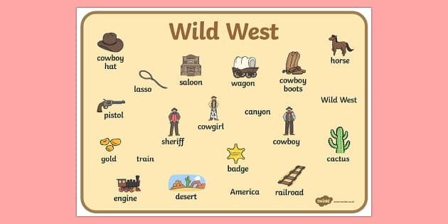 Wild West Words That Start With E