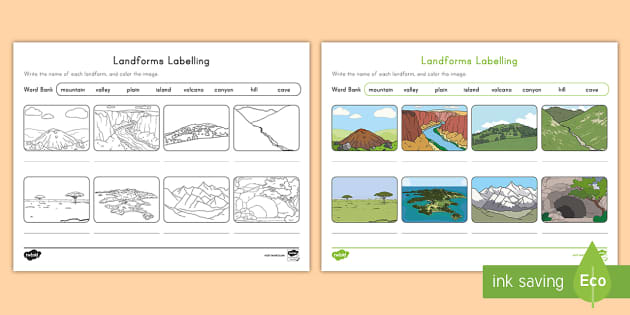 21 Landforms for Kids Activities and Lesson Plans | Social studies  worksheets, Kindergarten social studies, 3rd grade social studies