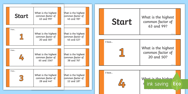 Common core math worksheets greatest common factor