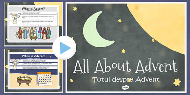 All About Advent PowerPoint Romanian Translation - Twinkl