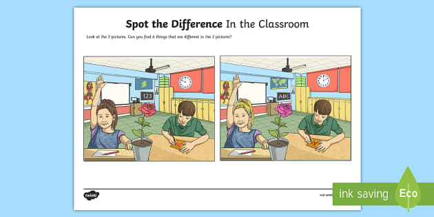 spot the difference printable with answers