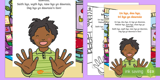 One Two Three Fingers Dancing Song Lyrics Welsh teaching resources primary resources twinkl primary school resources