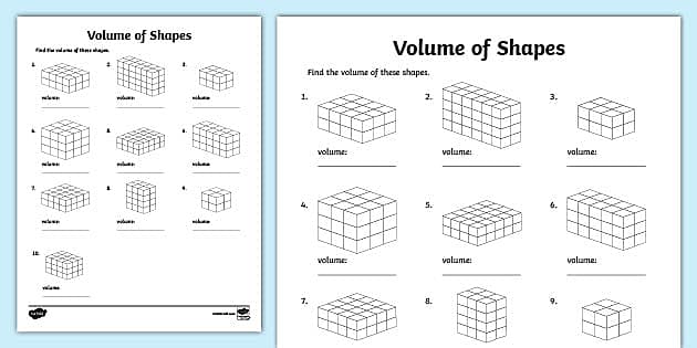 Volume Activities – Volume of Shapes – KS2 Maths