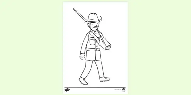 A simple drawing of soldier Royalty Free Vector Image