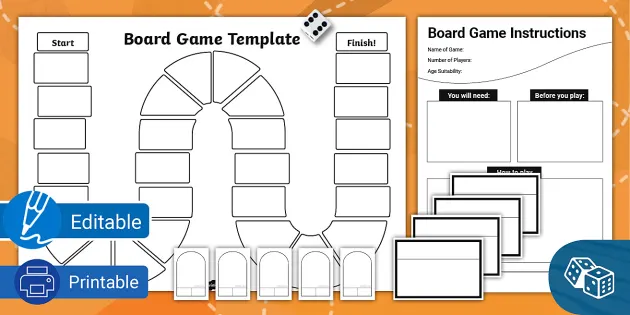 Download Nature on board game template for free  Board game template,  Board games, Board game design