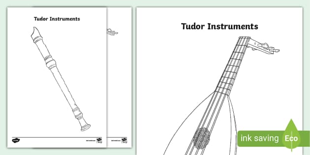 Tudor Instruments Colouring Sheets (profesor hizo) - Twinkl