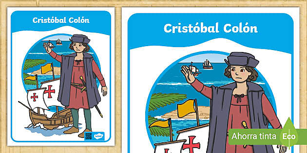 Cartel: Cristóbal Colón- Guía de trabajo - Twinkl