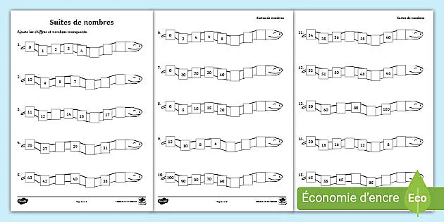 Spinners de numération : unités, dizaines, centaines, milliers