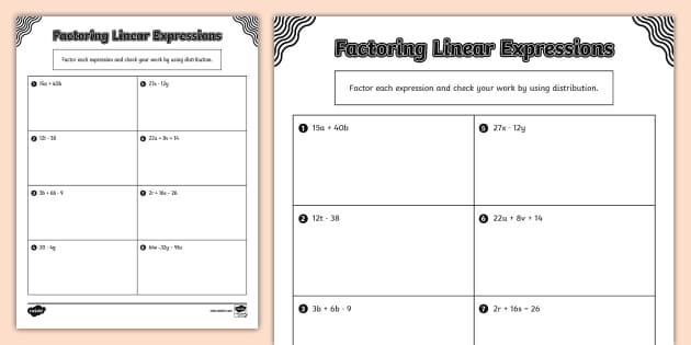 lesson 5 homework practice factoring linear expressions answer key