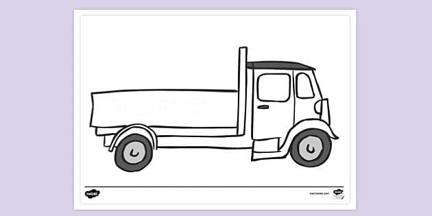 Printable Monster Truck Coloring Pages - Twinkl CA - Twinkl