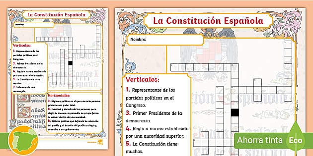 🔴🟡🔴Día de la Constitución Española 👨🏻‍🏫🇪🇸 - material didáctico de  las asignaturas Educación Artística / Artes & Ciencias sociales