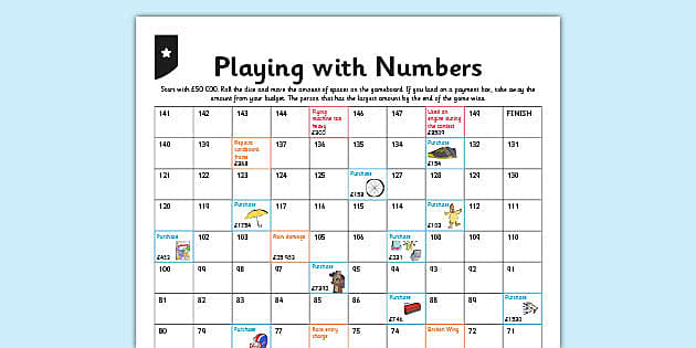 Year 5 Differentiated Subtraction Game - Twinkl