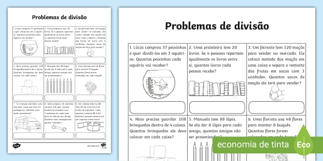 Atividades de Matemática 1º ano Fundamental para Imprimir - Brinquedos de  Papel