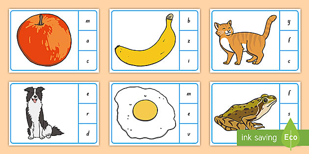 Initial Sounds Peg Matching Cards (teacher Made) - Twinkl