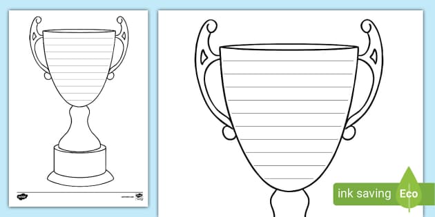 Award Trophy Writing Template (teacher made) - Twinkl