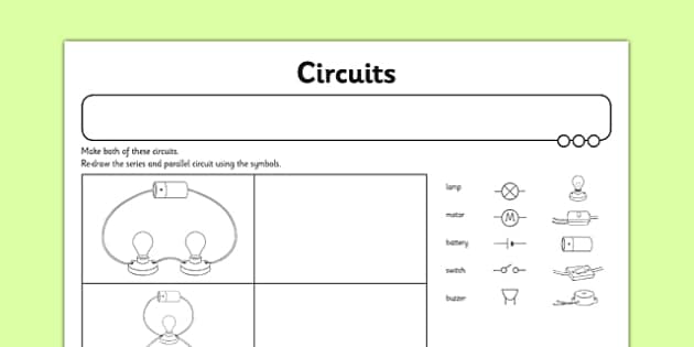 parallel circuits worksheet ks2 science teacher made