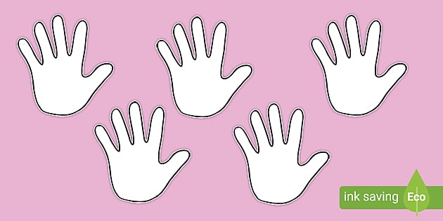 👉 Hand Outline Templates | Blank Cut-Out Handprints