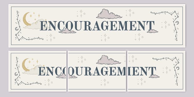 Celestial Themed Encouragement Display Banner Twinkl 6545