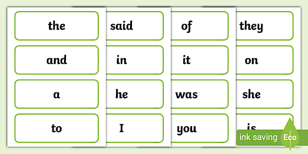 100 High Frequency Words Flash Cards (teacher made) - Twinkl