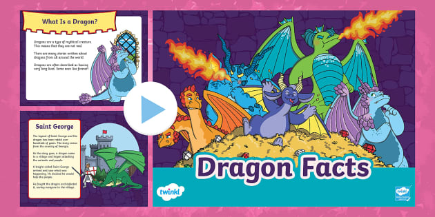 KS1 Dragon Facts PowerPoint (teacher made) - Twinkl