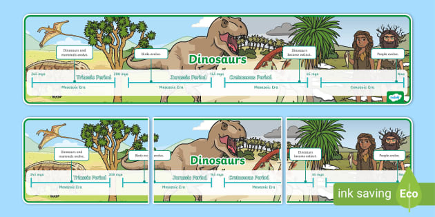 Simple Dinosaur Timeline